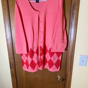 Maggie Barnes Coral Cardigan